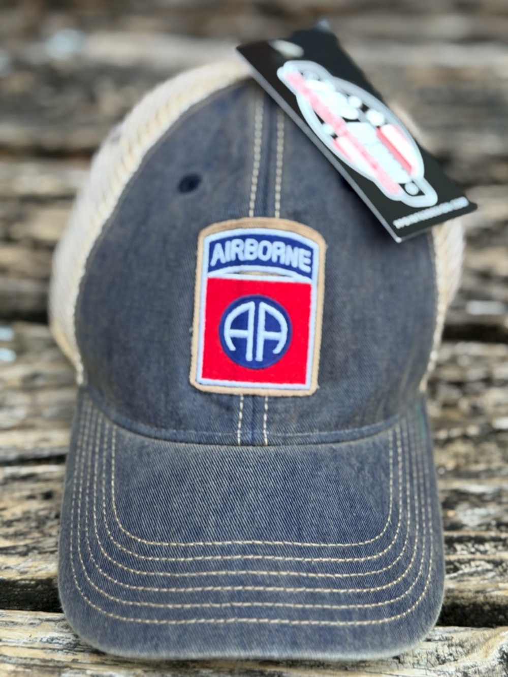 NWT 7.62 DESIGN U.S. Army 82nd Airborne Adjustable SnapBack Vintage Trucker Hat